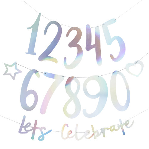 Let's Celebrate Iridescent Create Your Own Banner - 2m (1)