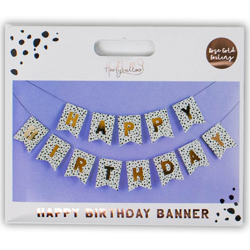 Happy Birthday Dalmatian Pennant Paper Banner - 2m (1)