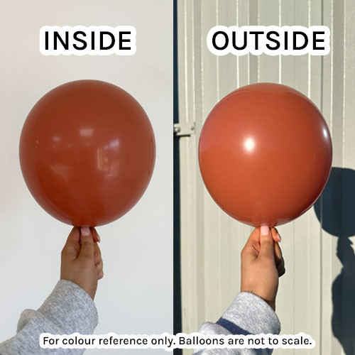 5" Burnt Orange Tuftex Latex Balloons (50)