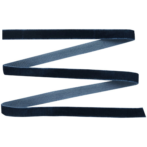 Navy Blue Velvet Ribbon - 10mm x 5m (1)