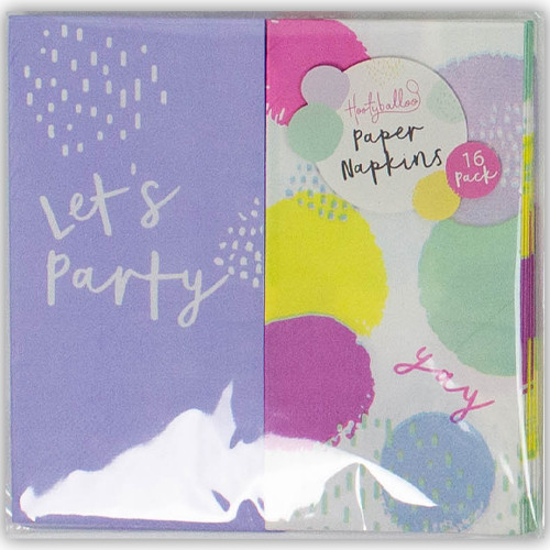 Pastel Patterned Paper Napkin Pair (16)