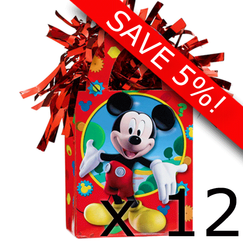 Box of 156g Mickey Mouse Tote Bag Balloon Weights (12)