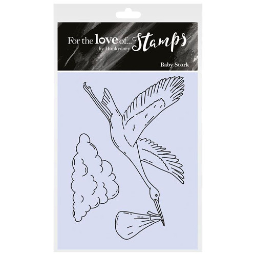 Baby Stork & Cloud Clear Stamps (2)