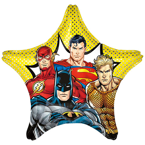 28 inch Justice League Star Foil Balloon (1)