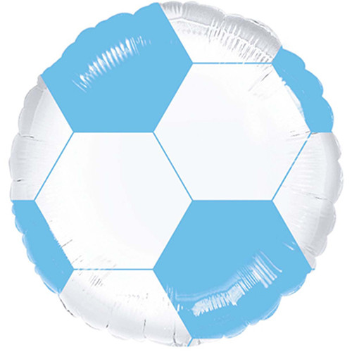 18 inch Light Blue Football Foil Balloon (1)