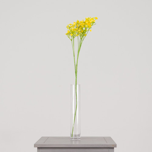 70cm Lemon Yellow Chloe Gypsophila Spray