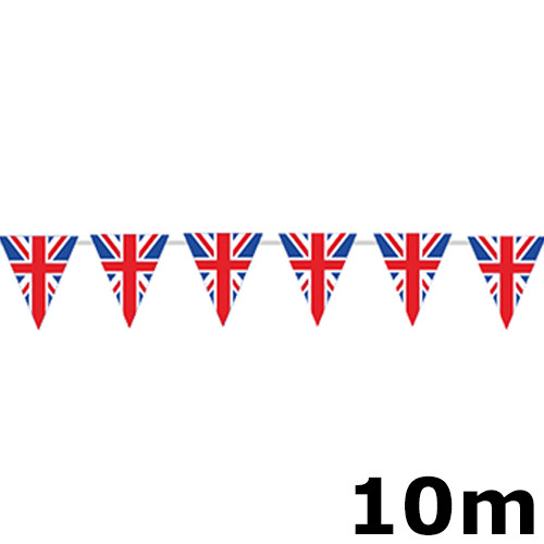 Union Jack Flag Paper Pennant Bunting - 10m (1)