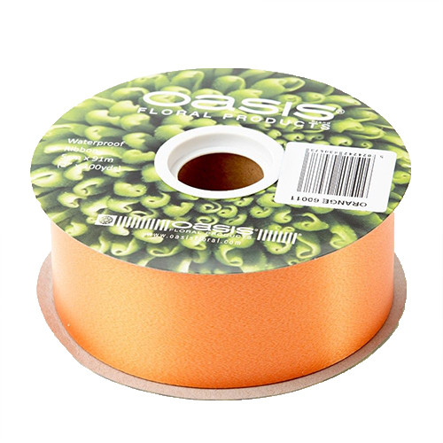 Orange Satin Poly-Ribbon - 50mm x 91m (1)