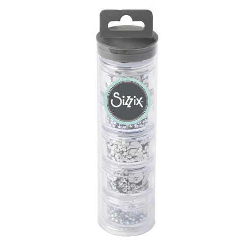 Silver Assorted Sequins & Beads - 25g (1)