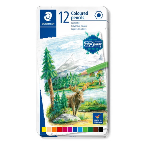 Staedtler Assorted Colours Pencil Tin (12)
