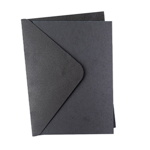 Black Invitation Cards & Envelopes (10)