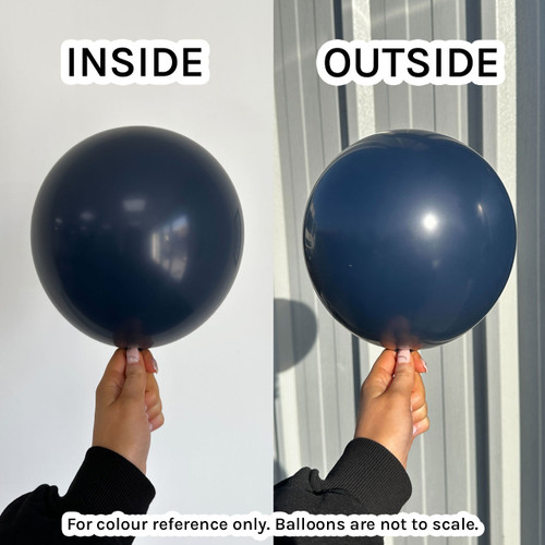 18" Fashion Navy Blue Sempertex Latex Balloons (25)