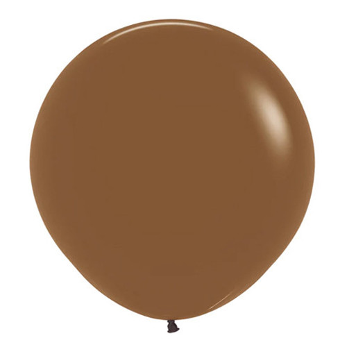 24" Fashion Coffee Brown Sempertex Latex Balloons (3)