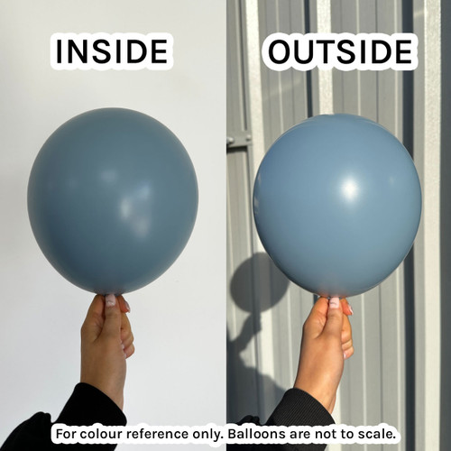 24" Pastel Dusk Blue Sempertex Latex Balloons (3)