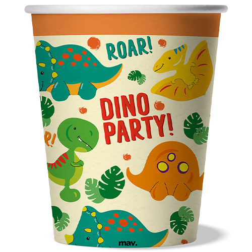 Dino Party Maverick Paper Cups (8)