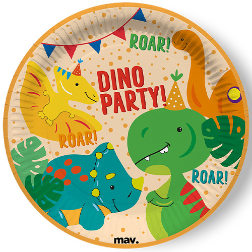 Dino Party Maverick Paper Plates (8)