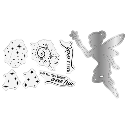 Once Upon a Time Stamp & Die Set - Make a Wish (7pcs)