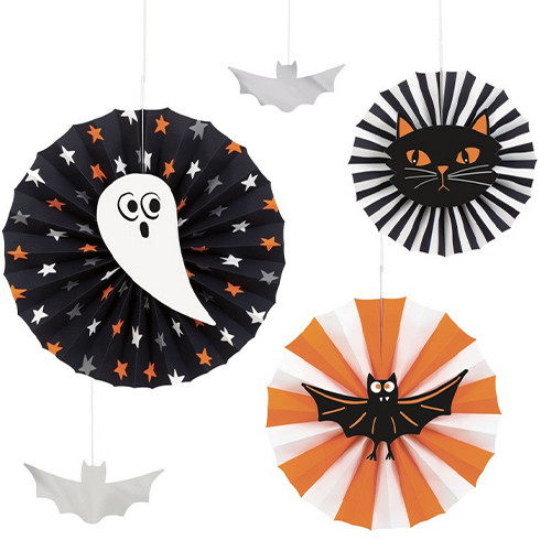 Bats & Boos Halloween Hanging Decorations Kit (5)