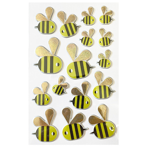 Bee Puffy Stickers Sheet (16)