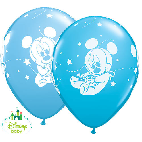11 inch Disney Baby Mickey Stars Latex Balloons (25)