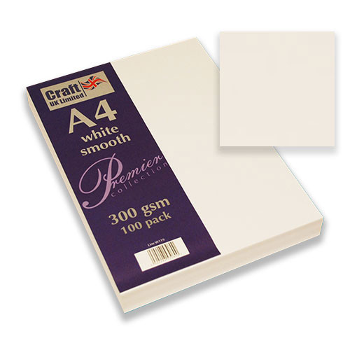 A4 White Smooth Card Sheets (100)