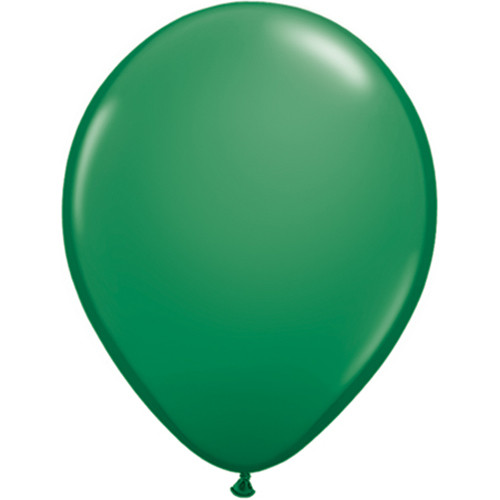 11" Standard Green Latex Balloons (6)