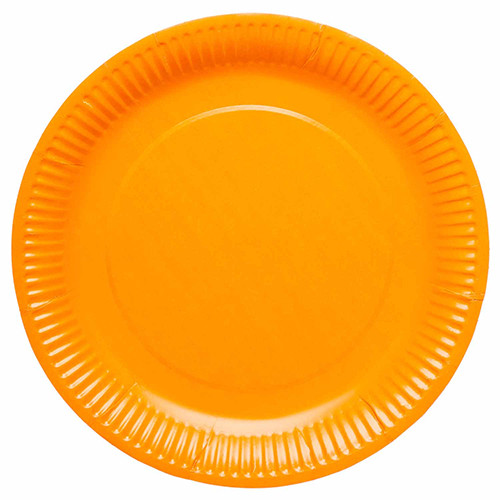 Pumpkin Orange Paper Plates (8)