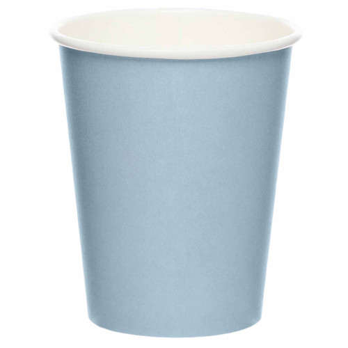 Clear Sky Blue Paper Cups (8)