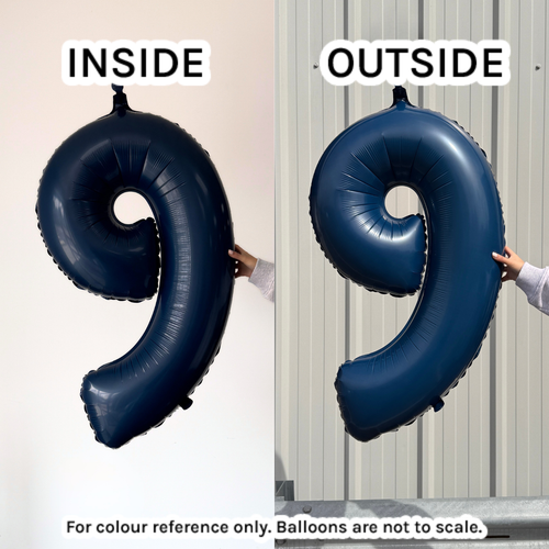 34 inch Oaktree Navy Blue Number 0 Foil Balloon (1)
