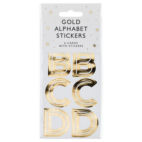 Gold Alphabet Sticker Set (1)