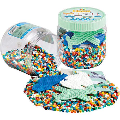 Hama Beads Mixed Colour Creative Tub - Blue and Green (1)