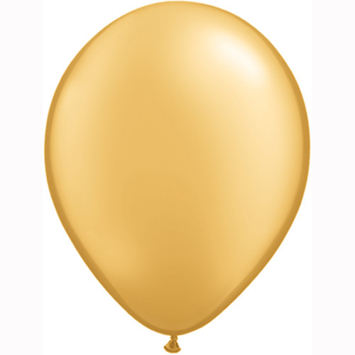 11" Metallic Gold Latex Balloons (25)