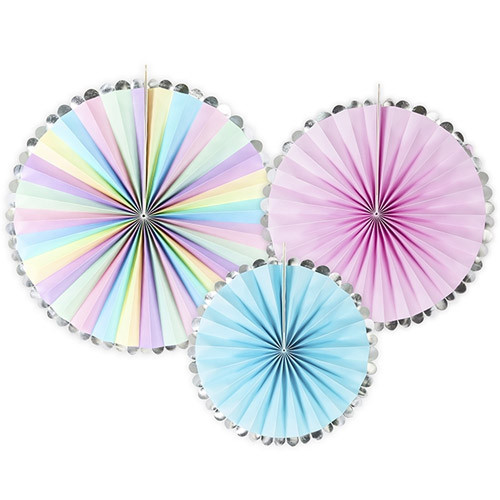 Unicorn Paper Fans (3)