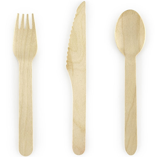Wooden Cutlery (18pc.)