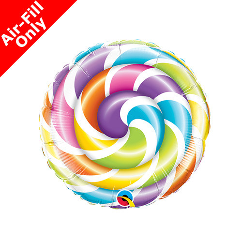9 inch Lollipop Multicoloured Foil Balloon (1) - UNPACKAGED