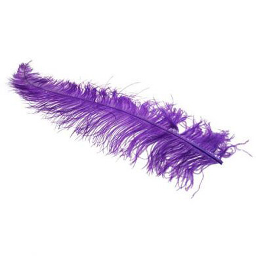 Purple Ostrich Feathers (5)