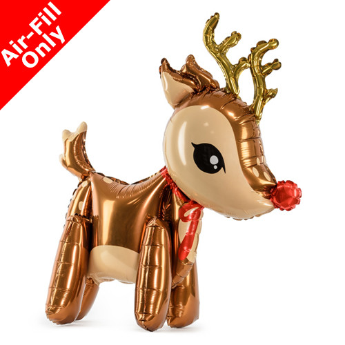 24 inch Standing Reindeer Foil Balloon (1)