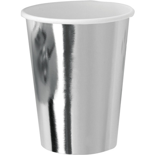 Metallic Silver Paper Cups (8) Metallic Silver Paper Cups (8)