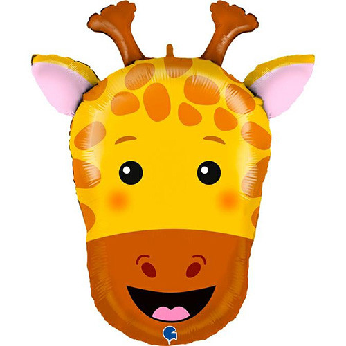 24 inch Giraffe Head Foil Balloon (1) 24 inch Giraffe Head Foil Balloon (1)