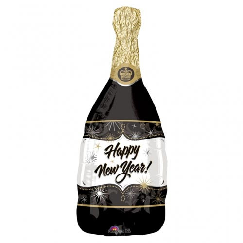 36 inch Champagne New Year Supershape Foil Balloon (1)