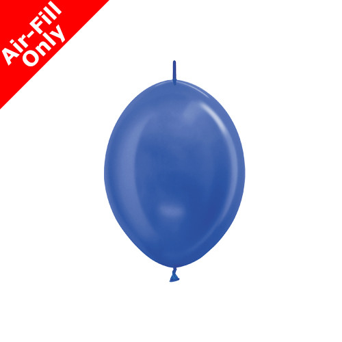 6" Metallic Blue Link-O-Loon Latex Balloons (100)
