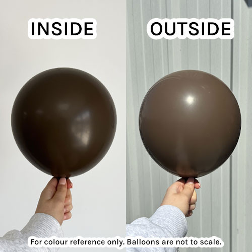 5" Standard Chocolate Brown Kalisan Latex Balloons (100)