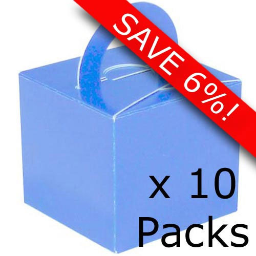 Light Blue Cardboard Box Weights - 10 Packs of 10