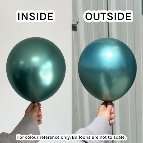 18" Mirror Green Kalisan Latex Balloons (25)