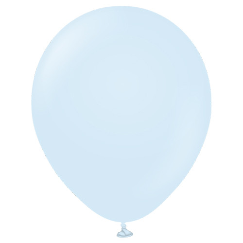 12" Macaron Baby Blue Kalisan Latex Balloons (100)