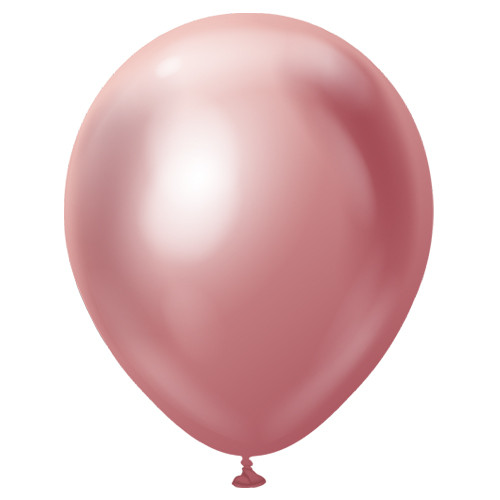 12" Mirror Pink Kalisan Latex Balloons (50)