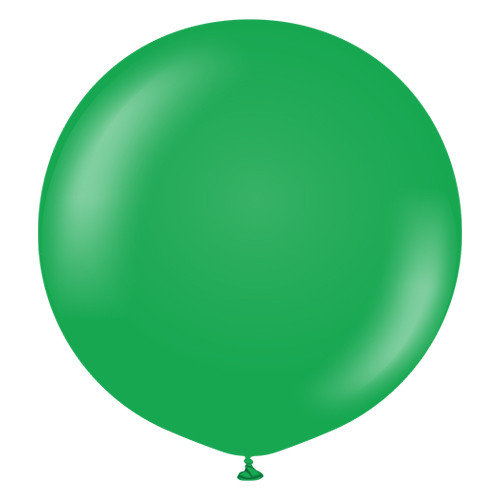 24" Standard Green Kalisan Latex Balloons (2)