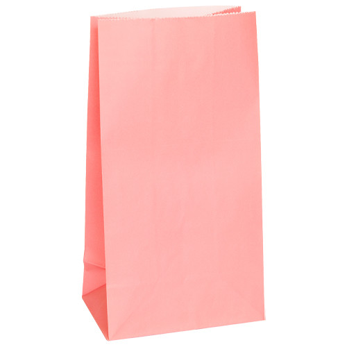 Lovely Pink Paper Treat Bags (12)