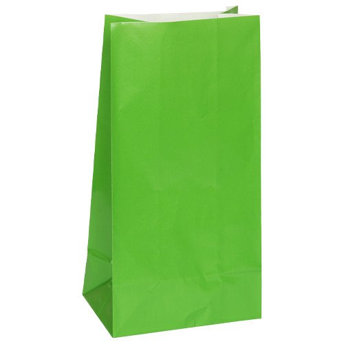 Green Paper Treat Bags (12)