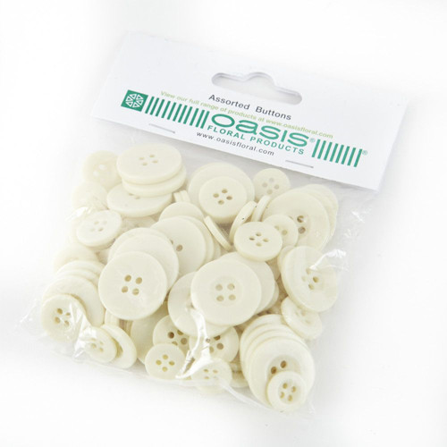 Cream Loose Buttons (100)